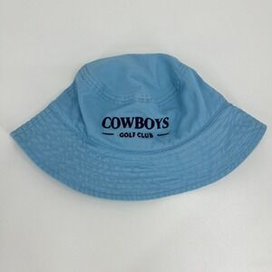 Hit Mens Cowboys Golf Club Bucket Hat Light Blue Cotton One Size Fits Most